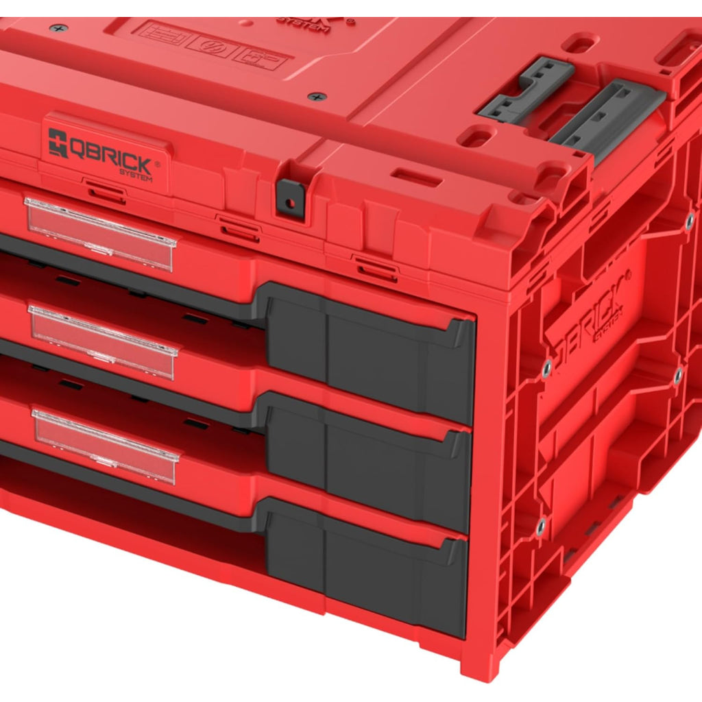  Qbrick System ONE Coffret à Outils 3 Tiroirs 2.0 RED Ultra HD (SKRQONED3CZEPG003)