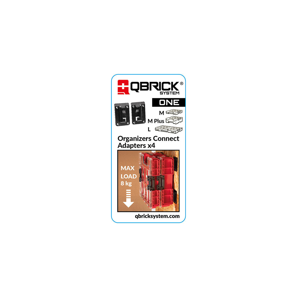  Qbrick X4 Supports Muraux Pour Organisateurs System ONE (Z257240PG001)
