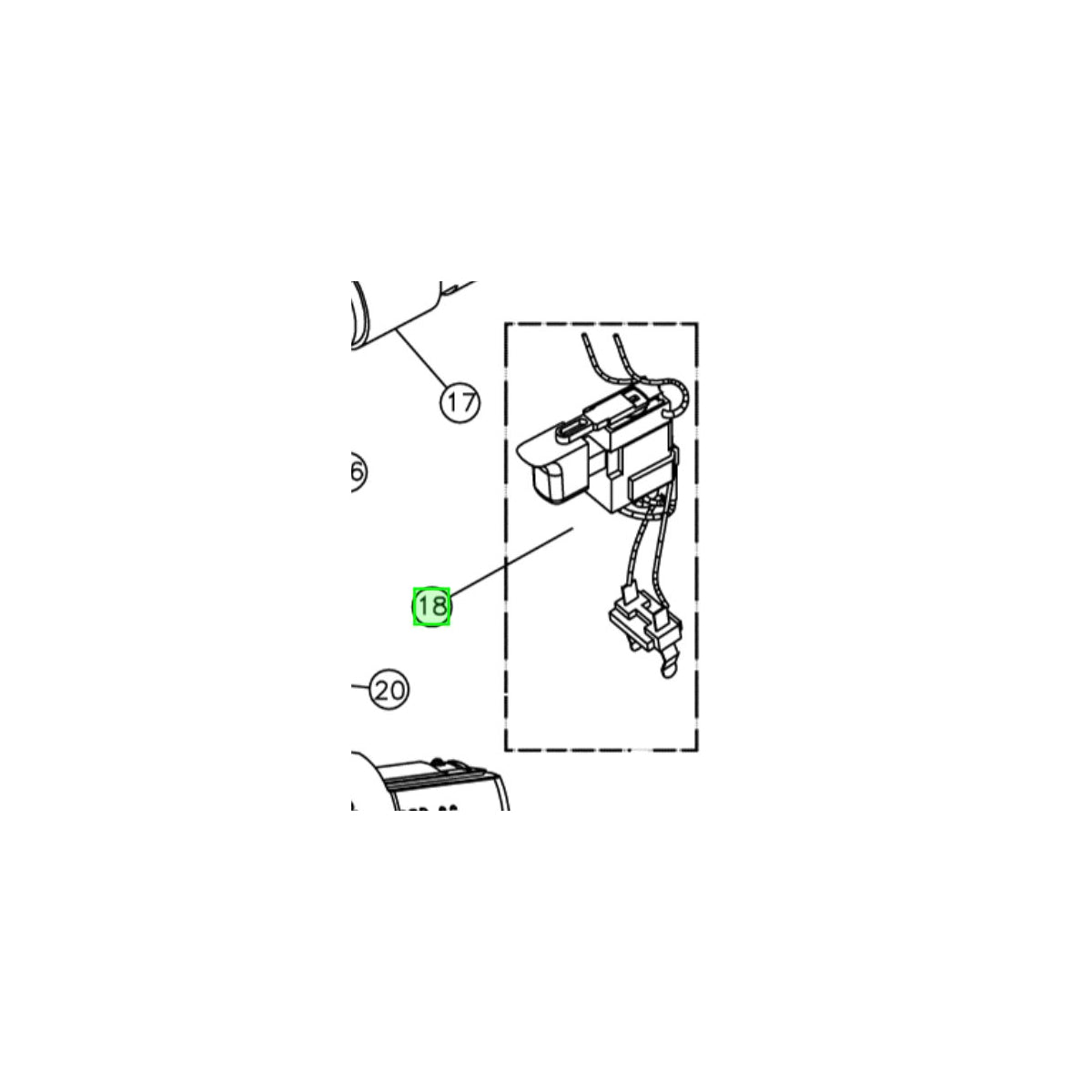  Ryobi Interrupteur Pour Perceuse CDI1442 & CDI1802 (5131017194)