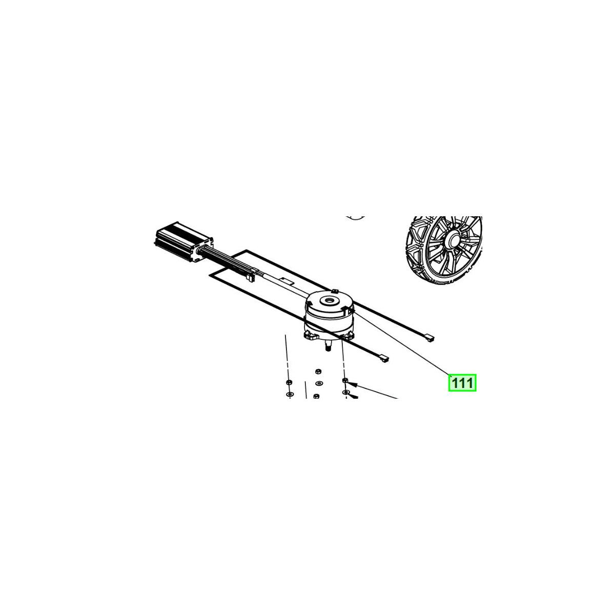  Ryobi Moteur De Tondeuse 36V RY36LMX51A-140, RY36LMX51A-150, RY36LMX51A-160 (5131043006)