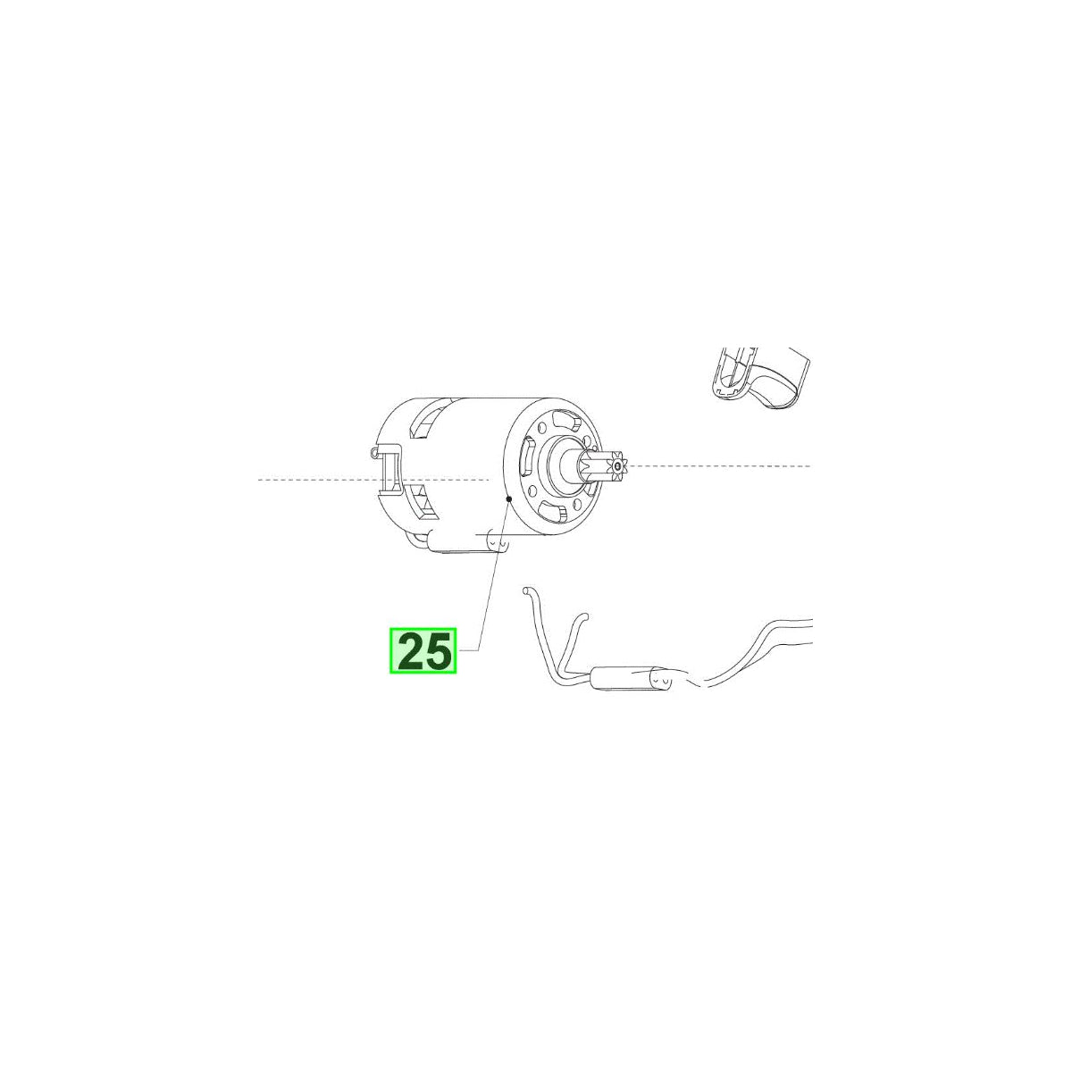  Ryobi Moteur Pour Scie Circulaire R18CSP (5131038724)
