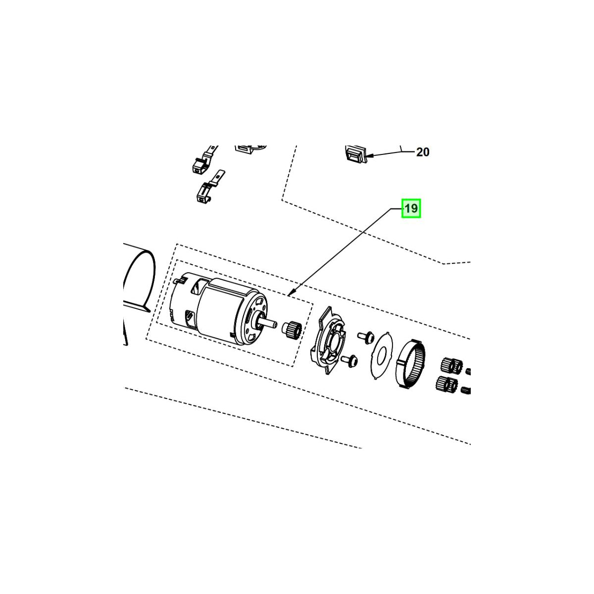 Ryobi Moteur Pour Tronçonneuse RY18CS20A (5131045503)