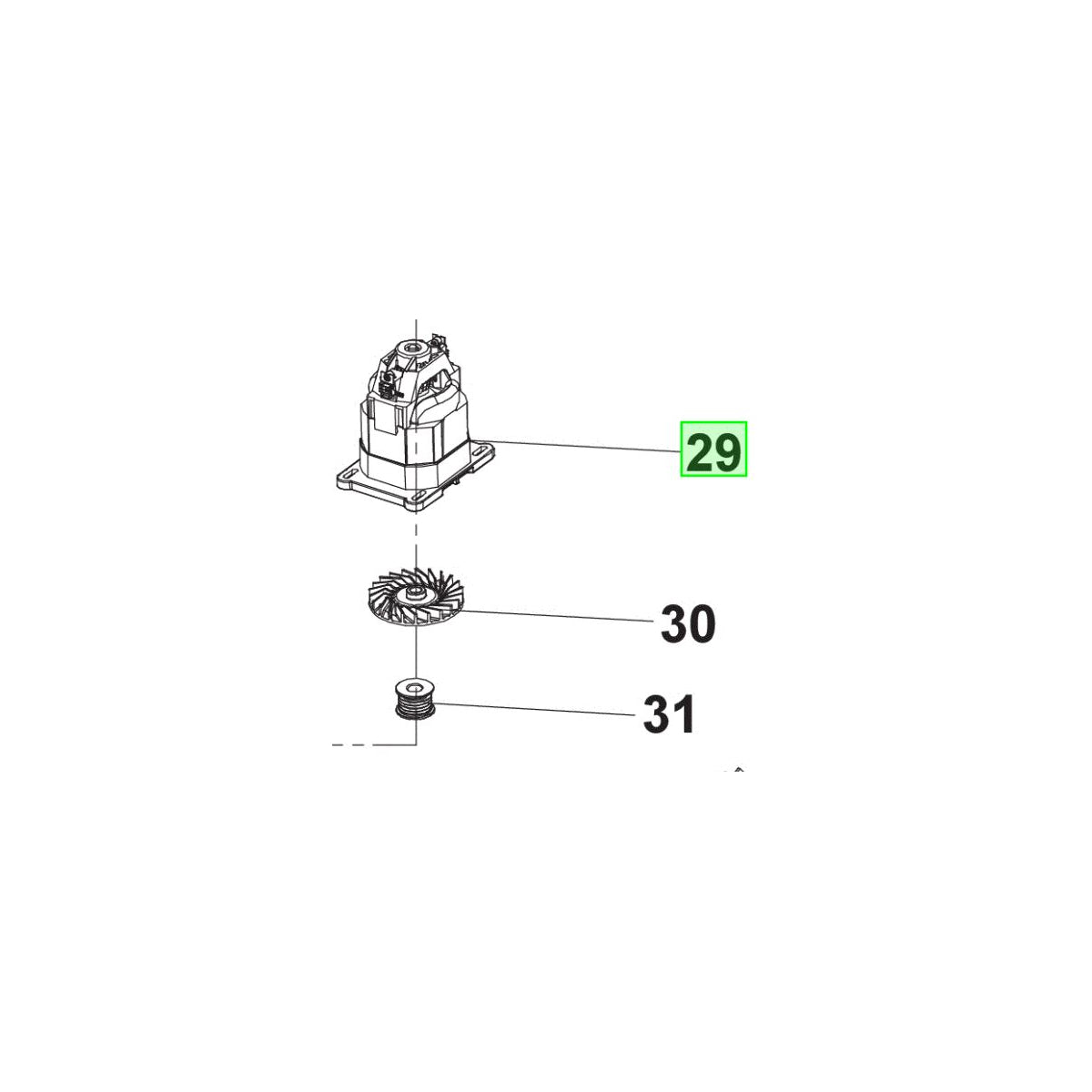  Ryobi Moteur Pour Tondeuse RLM13E33S, RLM12E33H, RLM3313 (5131039251)