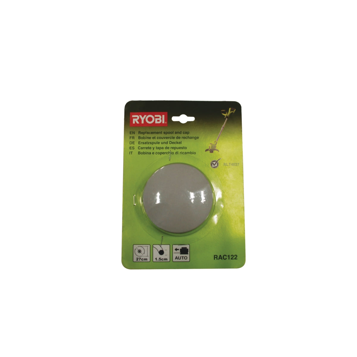  Ryobi RAC122 Bobine Et Couvercle De Rechange RLT4027, RLT6030, RLT5027, RLT4125, RLT5127, RLT6130 (5132002670)