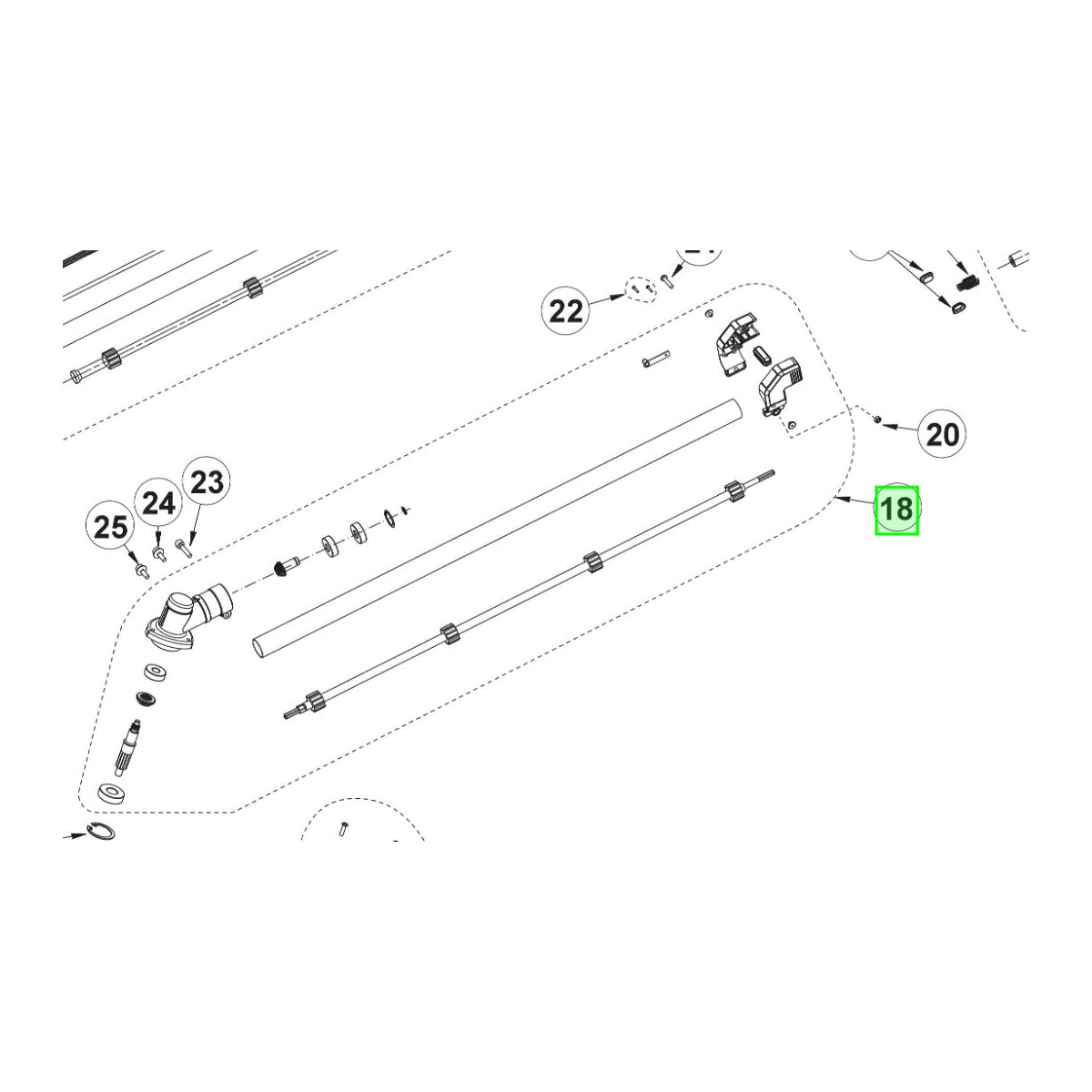  Ryobi Renvoi D'angle Pour Débroussailleuse RBC1226I (5131037332)