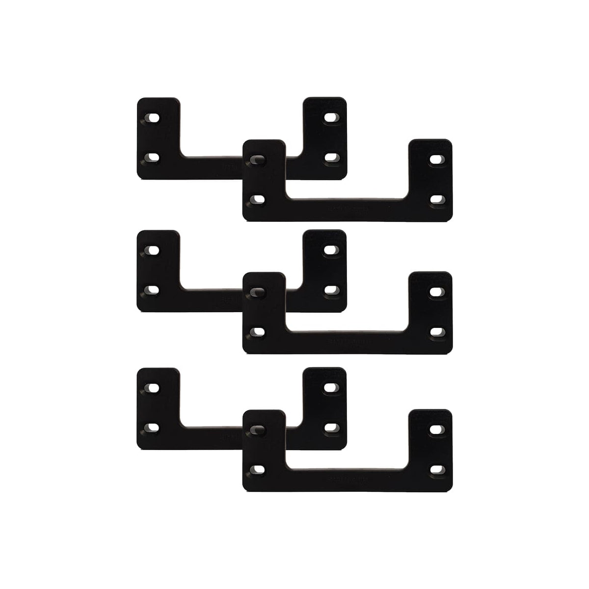  StealthMounts Cales De Montage Packout Milwaukee 6-pack NOIR OM-CL-BLK-6