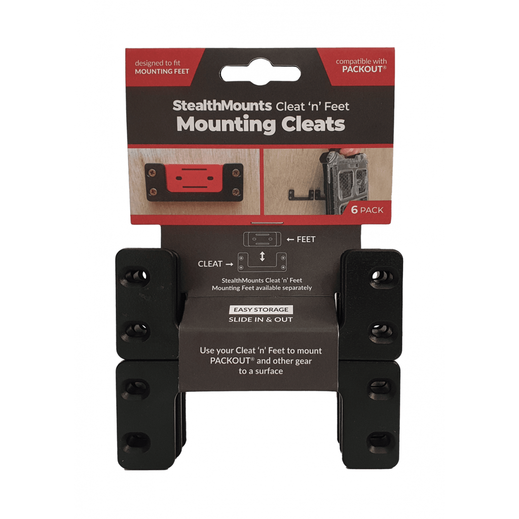  StealthMounts Cales De Montage Packout Milwaukee 6-pack Rouge OM-CL-RED-6