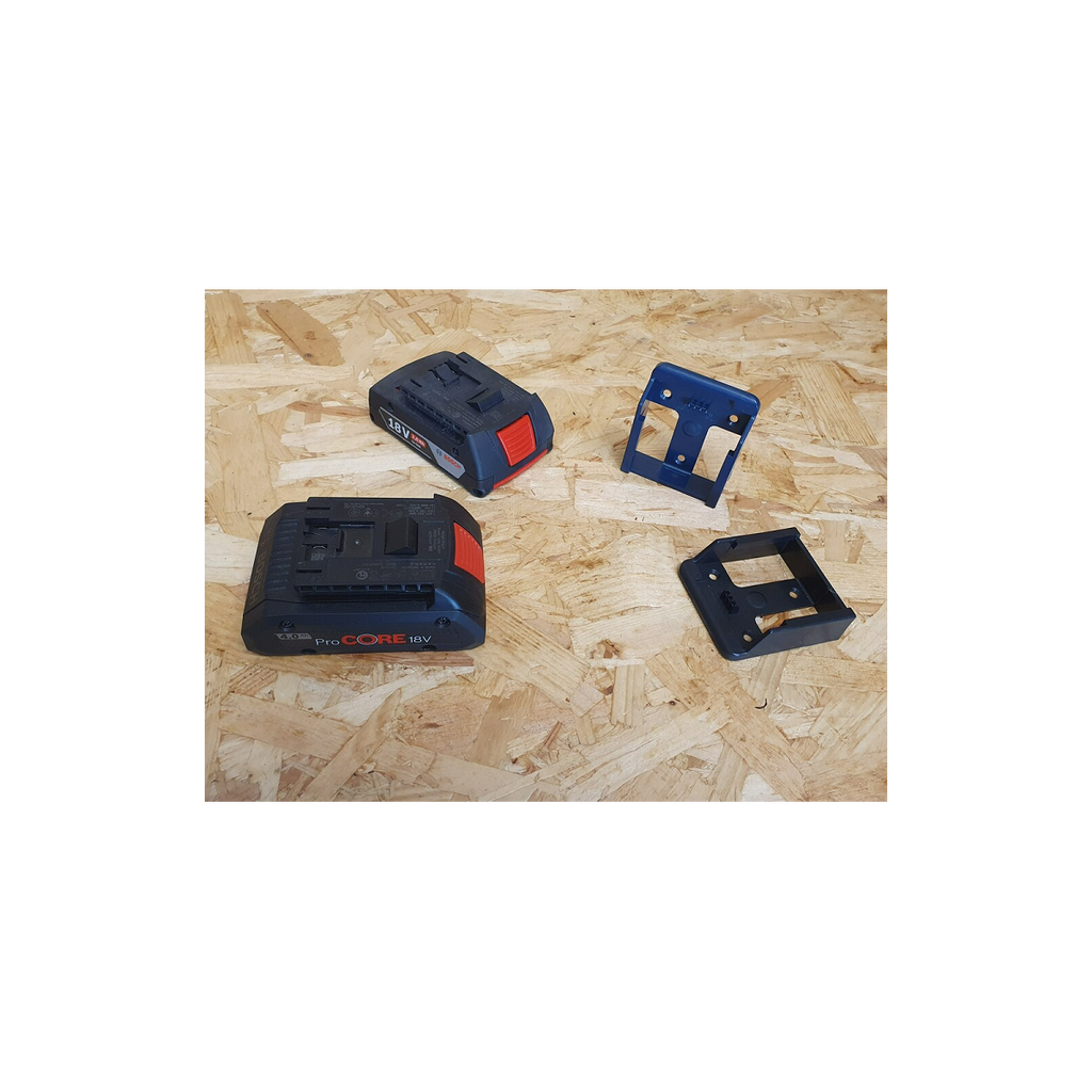  StealthMounts Supports De Batterie Bosch 18v 6-pack BLEU BM-BO18-BLU-6
