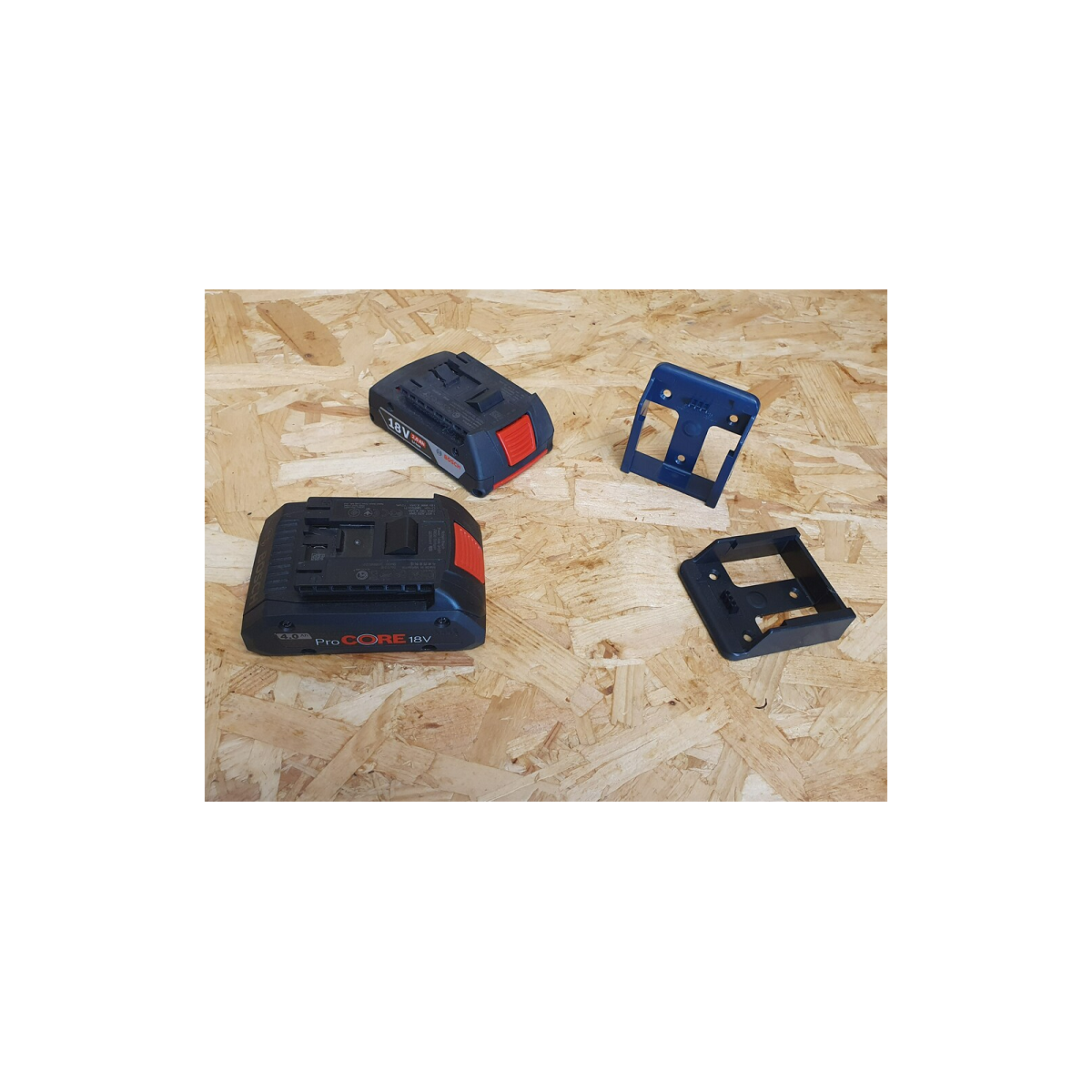  StealthMounts Supports De Batterie Bosch 18v 6-pack BLEU BM-BO18-BLU-6