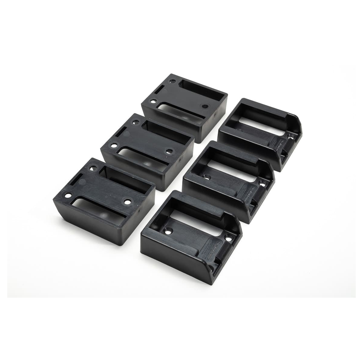 StealthMounts Supports De Batteries DeWalt 12V & 10.8V 6-pack NOIR BM-DW12-BLK-6