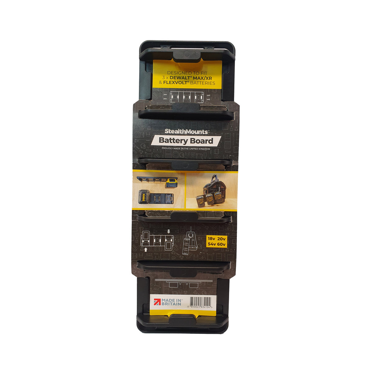  StealthMounts Supports De Batteries DeWalt 18V & 54V BD-DW20-1