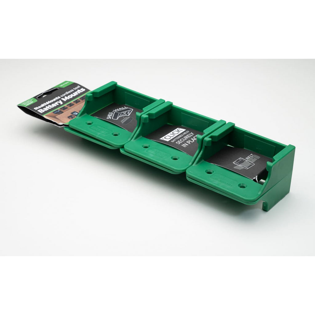  StealthMounts Supports De Batteries Hikoki, Hitachi 18V 6-pack VERT BM-MHH18-GRN-6