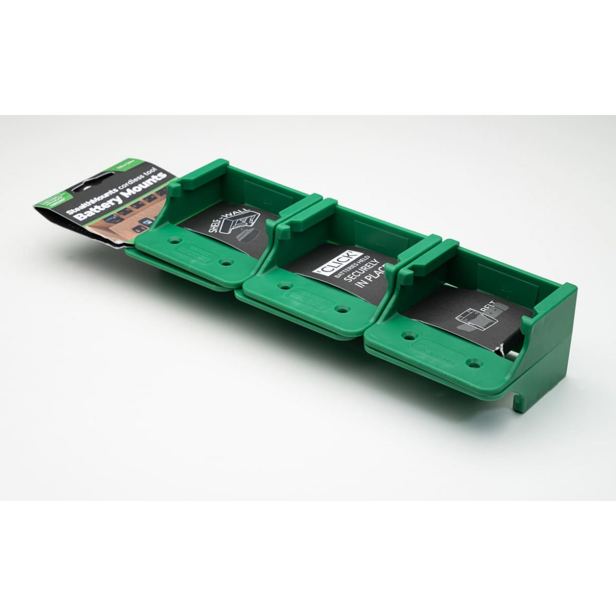  StealthMounts Supports De Batteries Hikoki, Hitachi 18V 6-pack VERT BM-MHH18-GRN-6