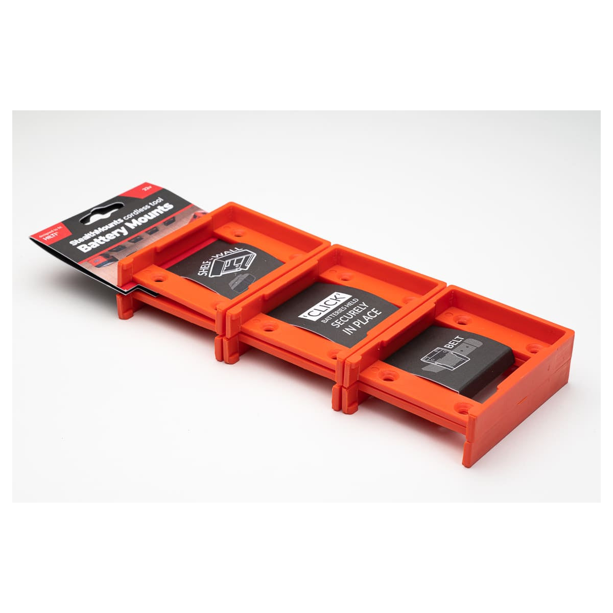 StealthMounts Supports De Batteries Hilti 22V 6-pack Orange BM-HT22-ORG-6