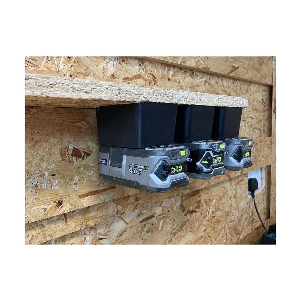  StealthMounts Supports De Batteries Ryobi ONE+ 18V 6-pack Noir BM-RY18-4