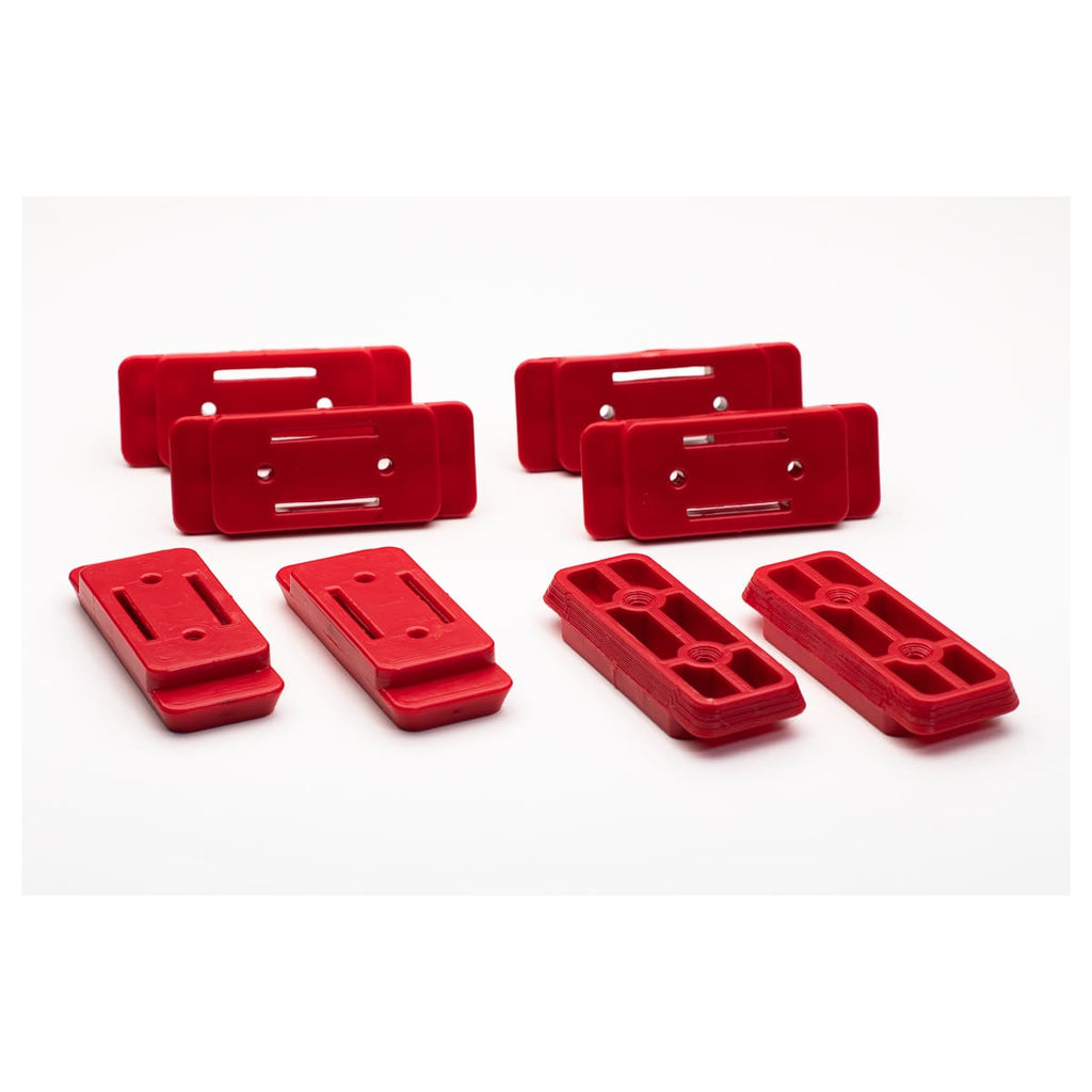  StealthMounts Supports De Fixations Packout Milwaukee 8-pack ROUGE PAC-F-02-8