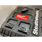  StealthMounts Supports De Fixations Packout Milwaukee 8-pack ROUGE PAC-F-02-8