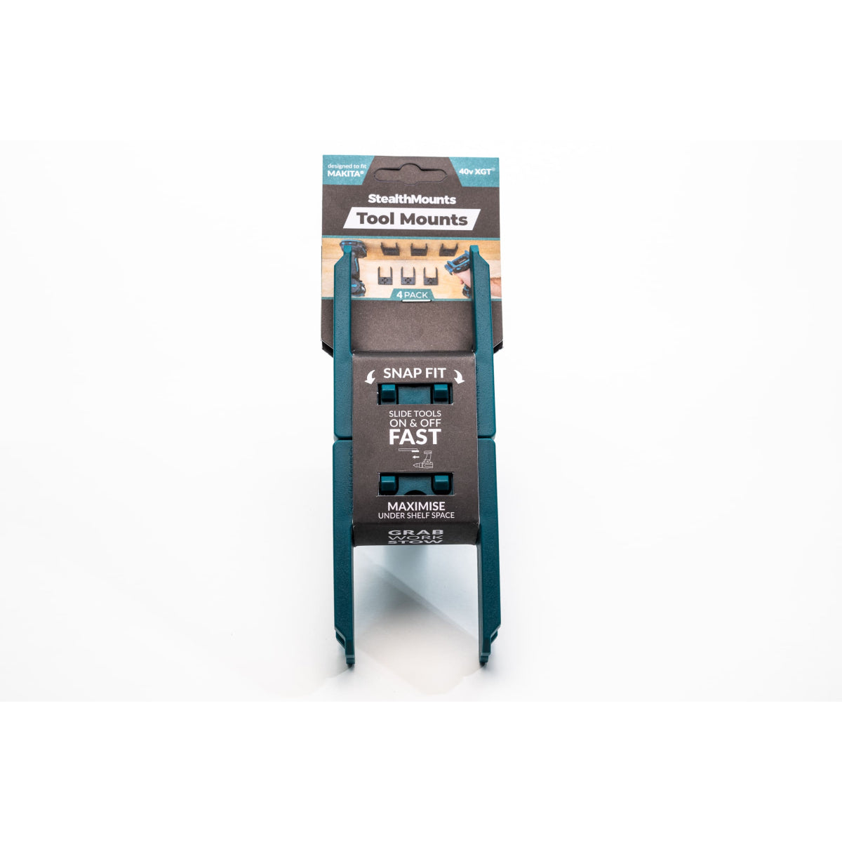  StealthMounts Supports De Machines Makita 40v XGT 4-pack Bleu TM-MK40-BLU-4