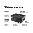  Toughbuilt Boîte à Outils à 1 Tiroir StackTech TB-B1-D-30-1
