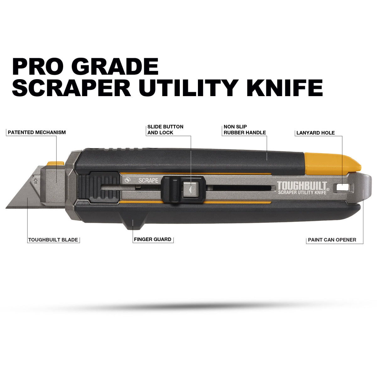  ToughBuilt Cutter Grattoir 2 En 1 TB-H4S5-01