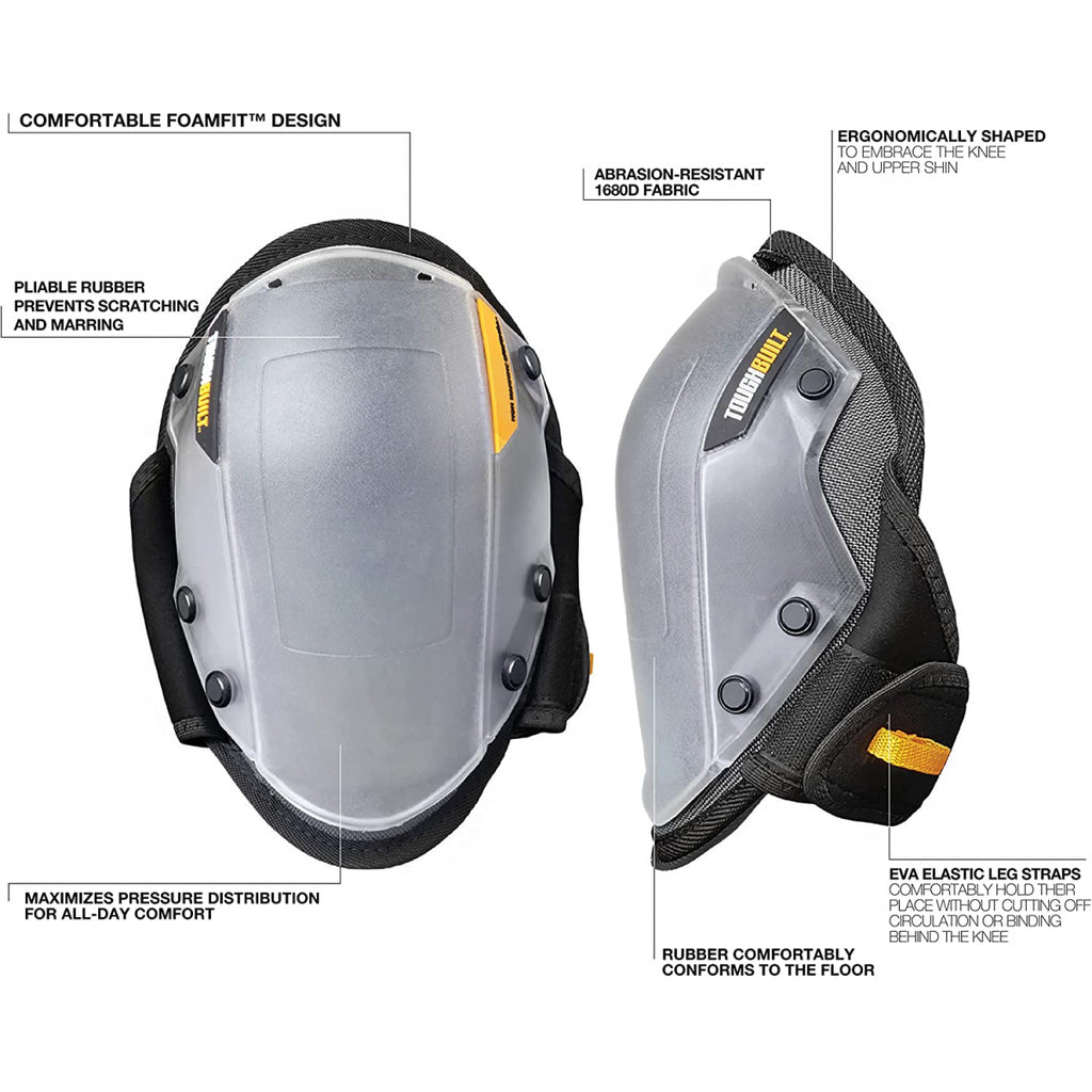  ToughBuilt Genouillères Non Marquantes Mousse FoamFit TB-KP-203R