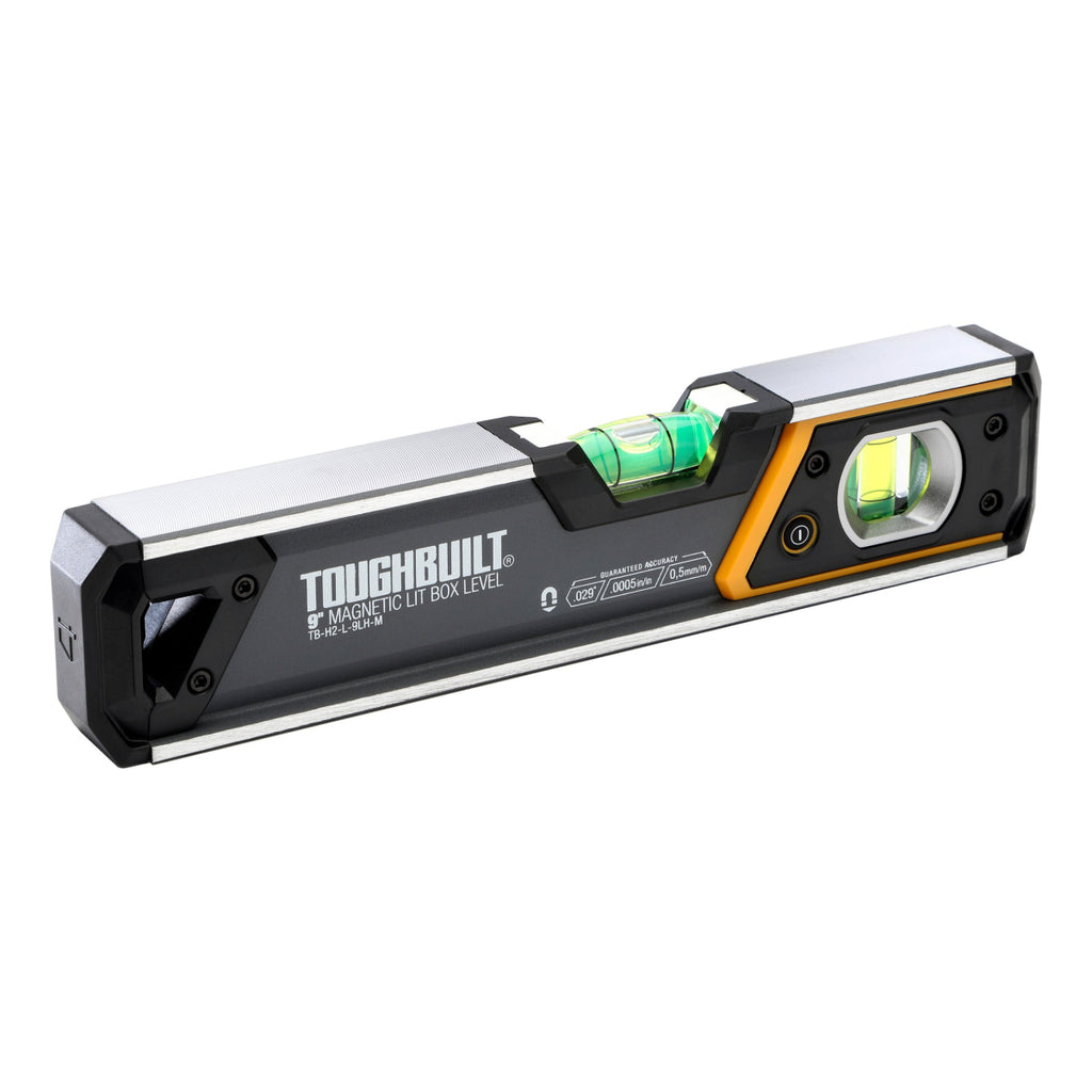  Toughbuilt Niveau à Bulle Magnétique à LED 23cm TB-H2-L-M23LH-M