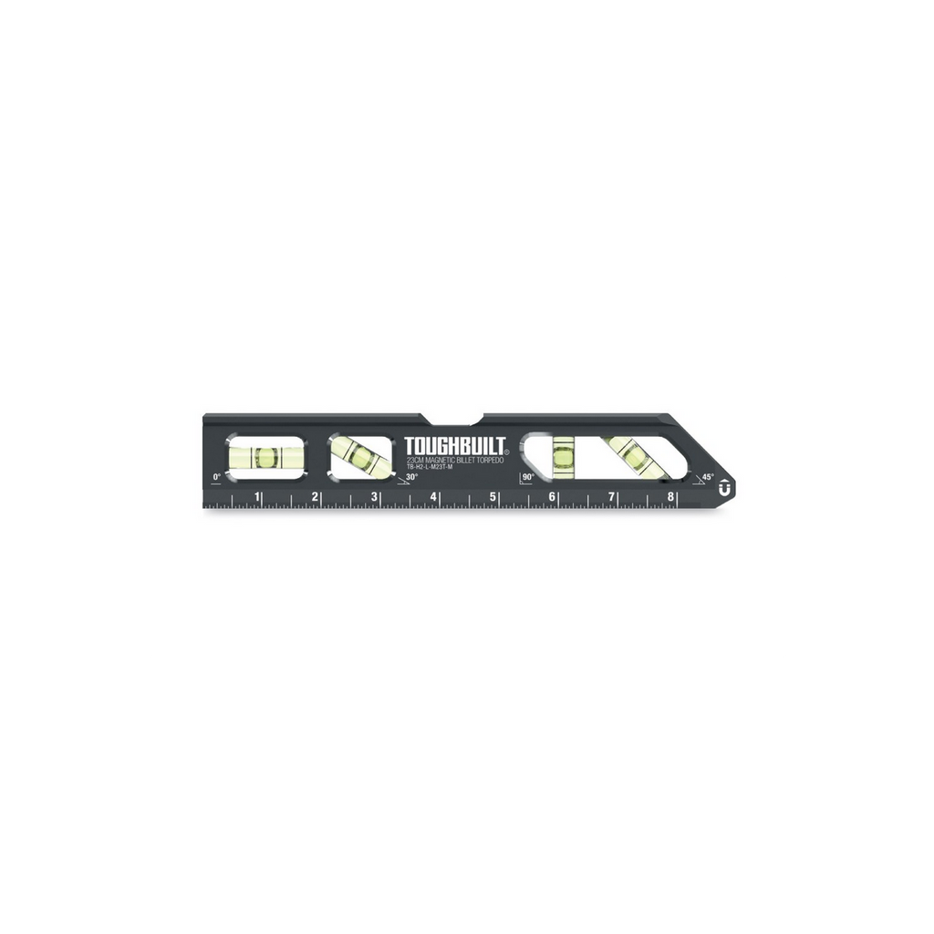  Toughbuilt Niveau à Bulle Magnétique Torpedo 23cm TB-H2-L-M23T-M