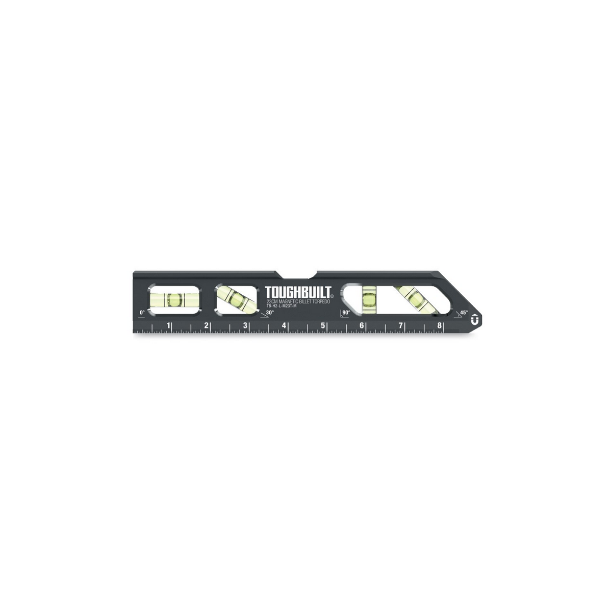  Toughbuilt Niveau à Bulle Magnétique Torpedo 23cm TB-H2-L-M23T-M