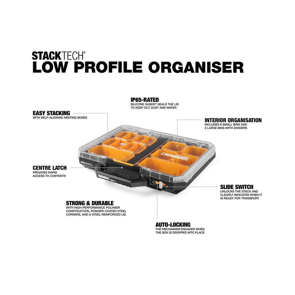  Toughbuilt Organisateur Mince StackTech TB-B1-O-10