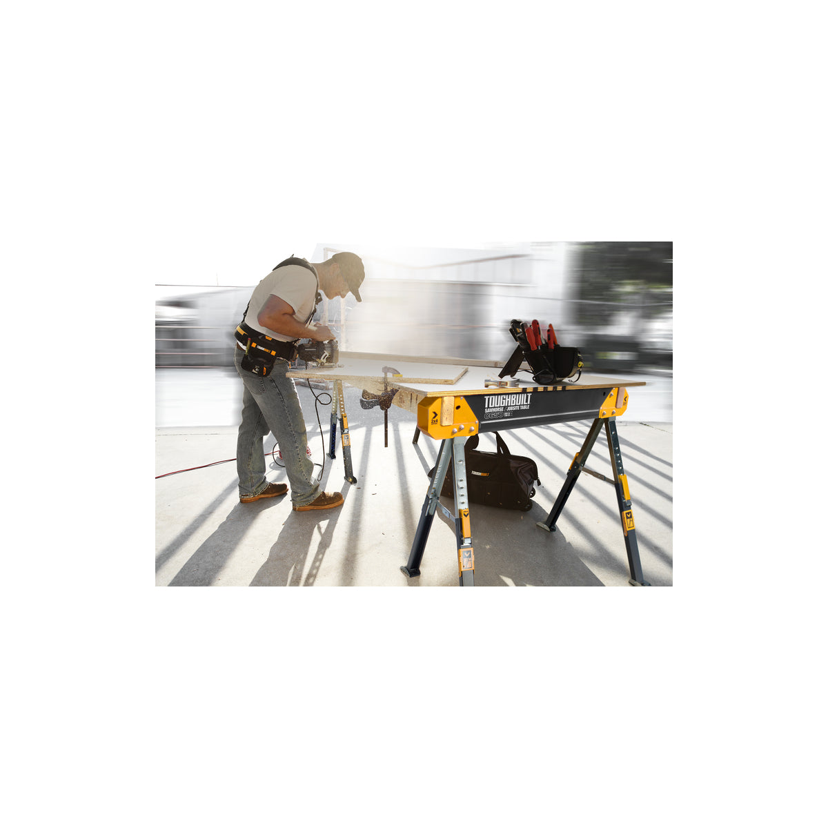  Toughbuilt Pack De 2 Tréteaux-table De Chantier C650