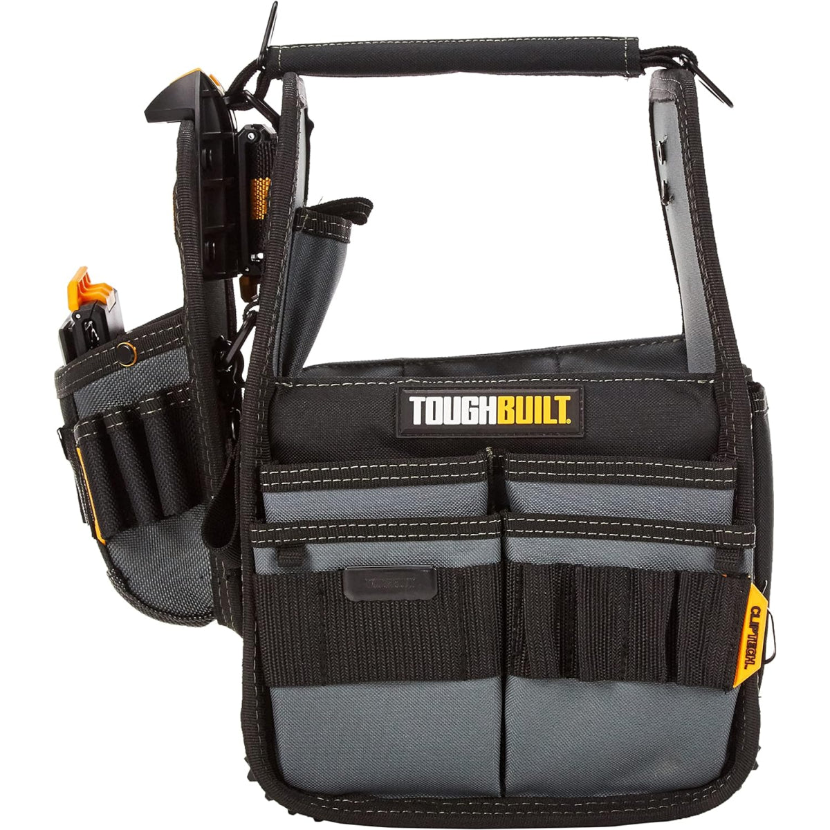  Toughbuilt Panier Porte-outils 20cm Avec Poche à Outils ClipTech TB-CT-180-8