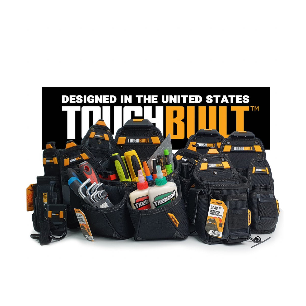  Toughbuilt Poche à Outils Pour Mètre Ruban Et Couteau/cutter TB-CT-25XB
