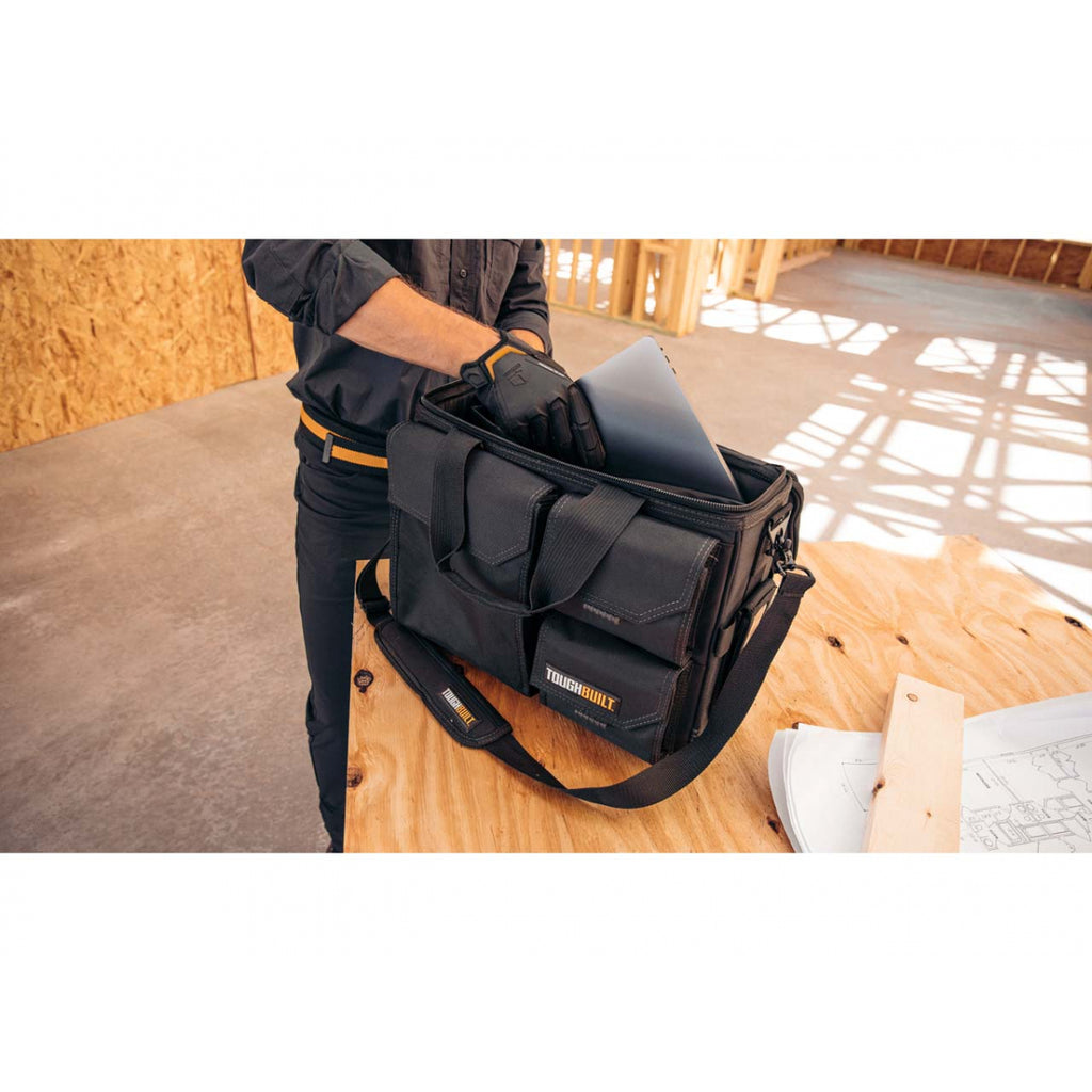  Toughbuilt Sacoche Pour Ordinateur Portable Avec Bandoulière (Moyen) TB-EL-1-M2