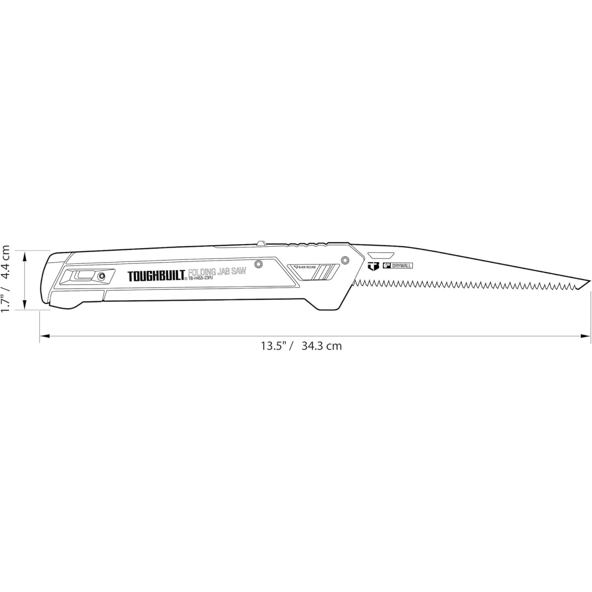  Toughbuilt Scie à Guichet Pliante TB-H4S5-23FU