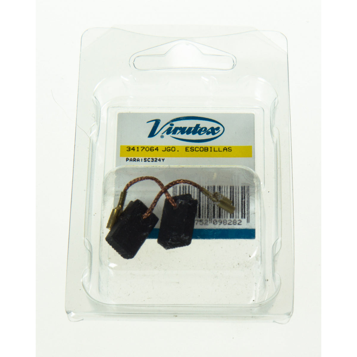  Virutex Jeu De 2 Balais, Charbons 3417064