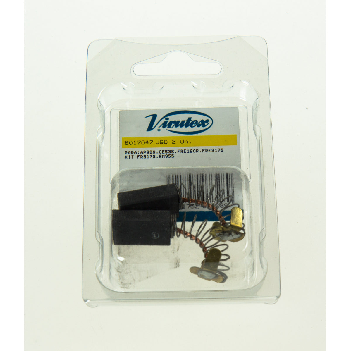  Virutex Jeu De 2 Balais, Charbons 6017047