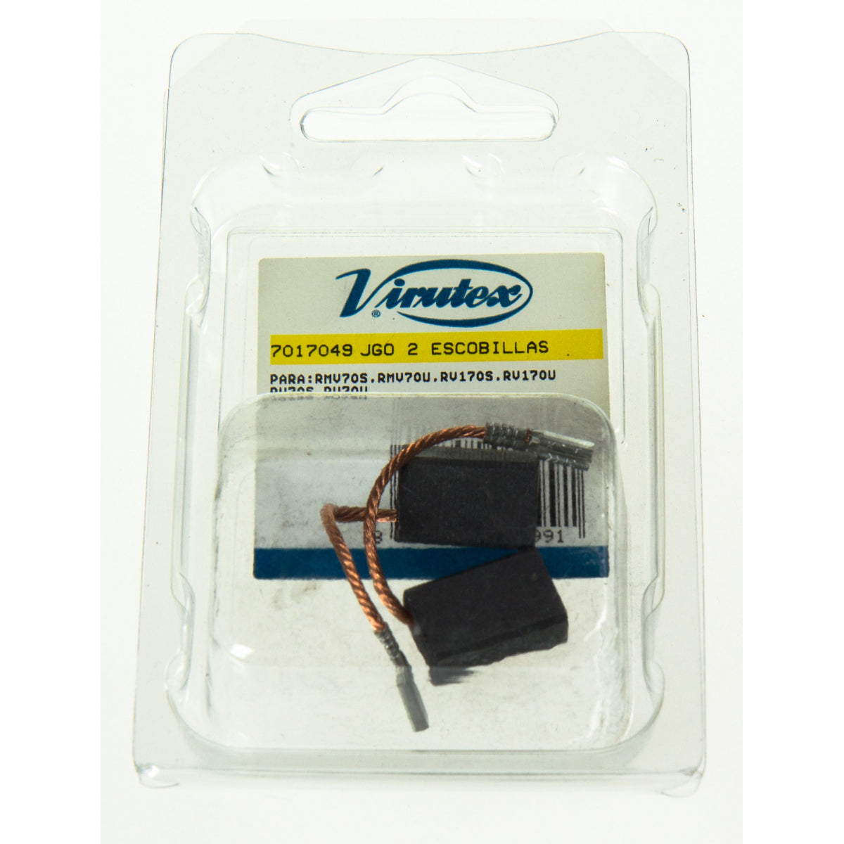  Virutex Jeu De 2 Balais, Charbons 7017049