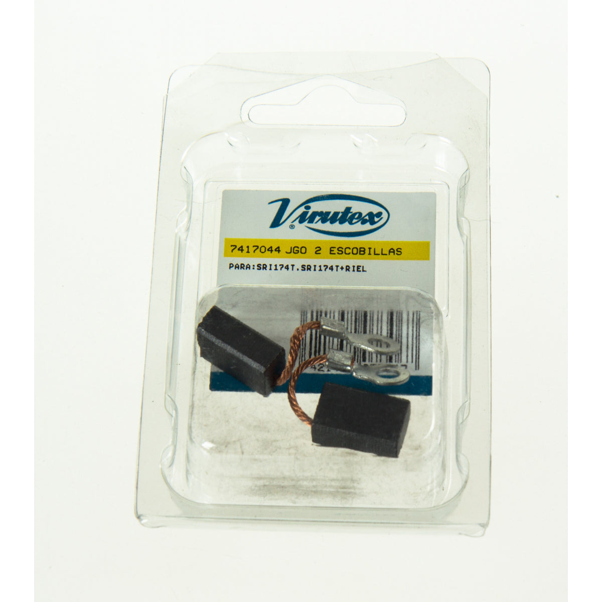  Virutex Jeu De 2 Balais, Charbons 7417044