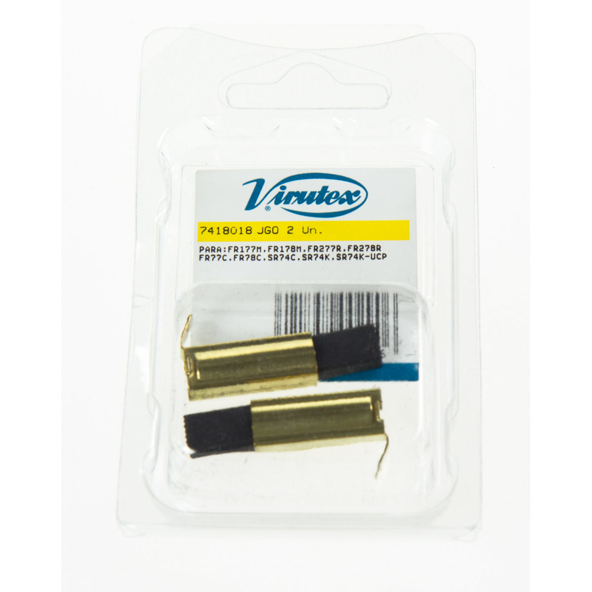  Virutex Jeu De 2 Balais, Charbons 7418018